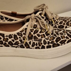 Keds Leopard Print Canvas Sneakers